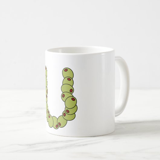 Olijf je "Ik hou van je" Koffiemok (Voorkant rechts)