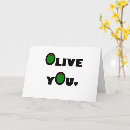Olijf je kaart (Gele Bloem)