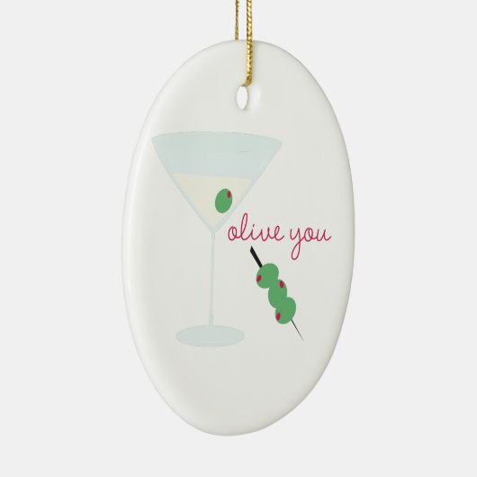 Olijf je keramisch ornament (Rechts)