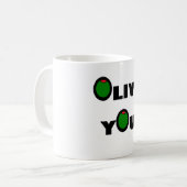 Olijf je koffiemok (Voorkant links)