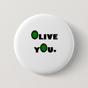 Olijf je ronde button 5,7 cm
