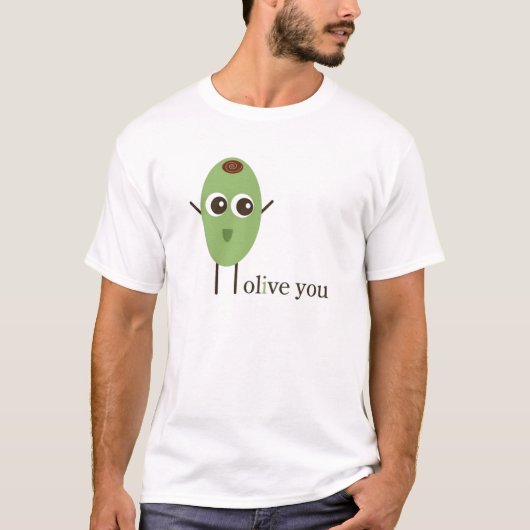 Olijf je t-shirt (Voorkant)