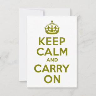 Olijf kalm houden en doorgaan