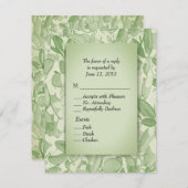 Olijf laat RSVP met menuopties (Voorkant / Achterkant)