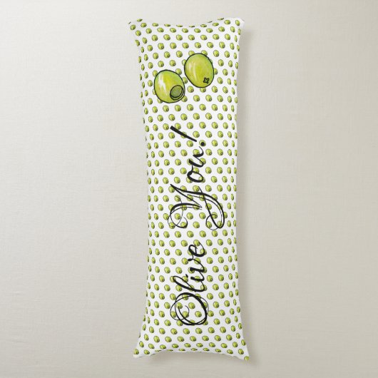 Olijf Lichaamskussen (Voorkant Verticaal)