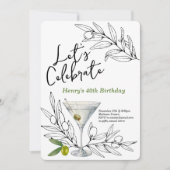 Olijf Martini Feest Kaart (Voorkant)