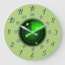 Olijf met grijze radar Militaire Tijd Grote klok