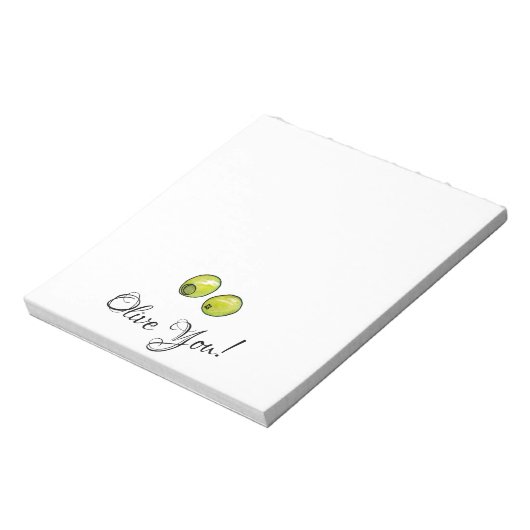 Olijf Notitieblok (Linkerzijde)