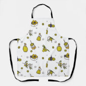  Olijf, Olijftak & Oliefles Schort (Voorkant)