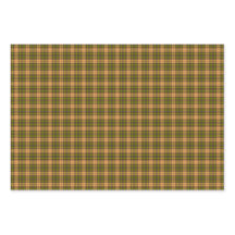 Olijf oogst goud geruit tartan retro kleur