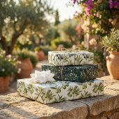 Olijf Plant takken: Natuur geïnspireerd ontwerp Inpakpapier Vel