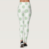 Olijf Polka Stippen Leggings (Achterkant)