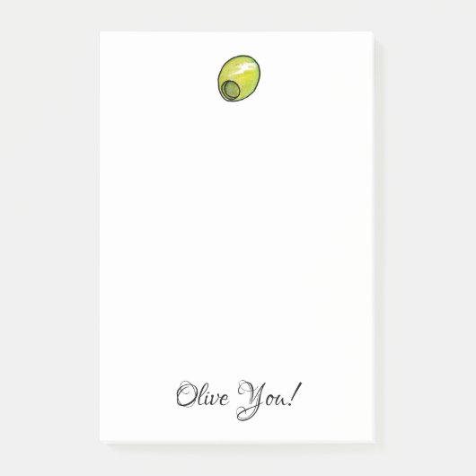 Olijf Post-it® Notes (Voorkant)