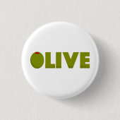 Olijf Ronde Button 3,2 Cm (Voorkant)