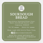 Olijf Sourdough Ingredient Cottage Wet Sticker (Voorkant)