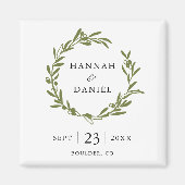 Olijf Tak sparen de Magneet van de Datum (Voorkant)