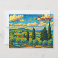  Olijf Toscane Italië Retro Europa Reizen