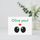 "Olijf u! De "liefde van I u het Briefkaart van de (Staand voorkant)