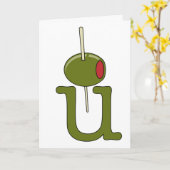 Olijf u - de Liefde van I u Kaart (Gele Bloem)