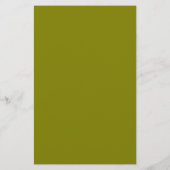 Olijf vaste kleur briefpapier (Achterkant)
