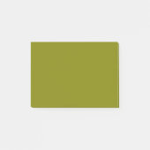 Olijf vaste kleur post-it® notes (Voorkant)
