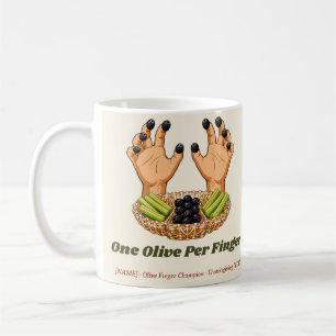 Olijf Vinger Kampioen Gepersonaliseerde Mok