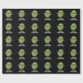 Olijf voor Puns Funny Olive Fruit Pun Dark BG Cadeaupapier (Vlak)