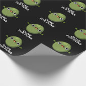 Olijf voor Puns Funny Olive Fruit Pun Dark BG Cadeaupapier (Hoek)