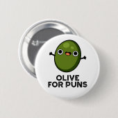Olijf voor Puntmeloenen Ronde Button 5,7 Cm (Voorkant /achterkant)