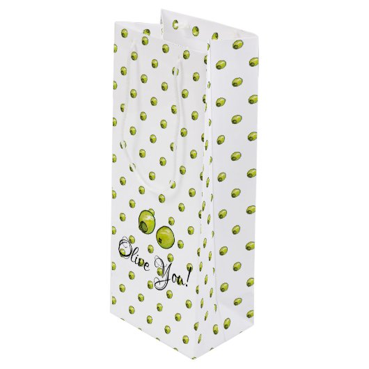 Olijf Wijn Cadeautas (Voorkant Gekanteld)