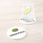 Olijf Winkelen Zandsteen Onderzetter (Zijkant)