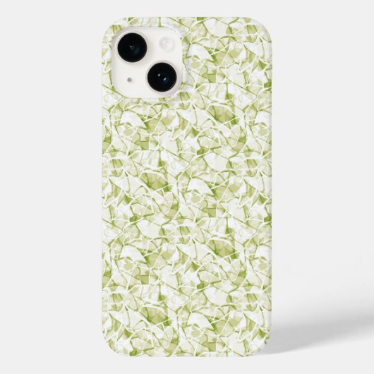 olijf-wit abstract mode modern patroon Case-Mate iPhone case (Achterkant)