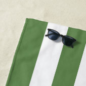 Olijf & Witte Streep | Bruidsmeisje Strandhanddoek Strandlaken (In situ)