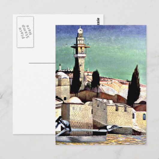 Olijfberg in Jeruzalem Briefkaart (Voorkant / Achterkant)