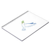 Olijfbijkantoor en duif notitieboek (Linkerzijde)