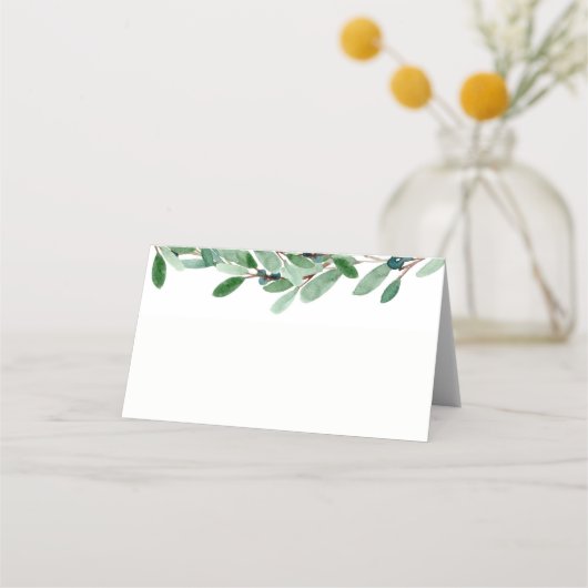 Olijfbijkantoor Floral Vrijgezellenfeest Plaatskaartje (Achterkant)