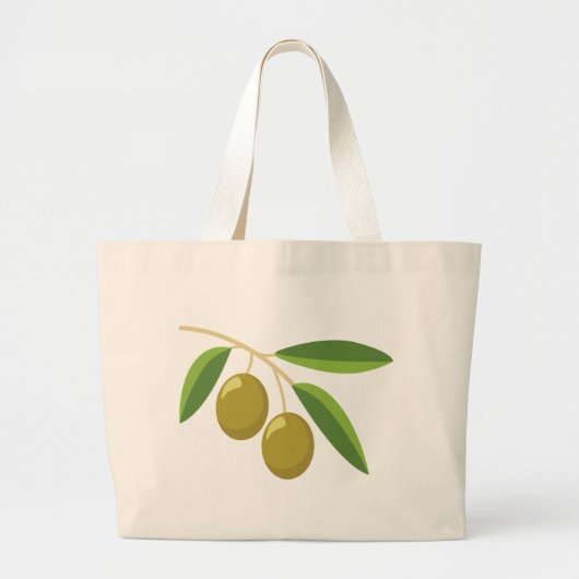 Olijfbijkantoor Grote Tote Bag (Voorkant)
