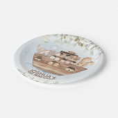 Olijfbijkantoor noahs ark 1st Birthday Party Bord (Gekanteld)
