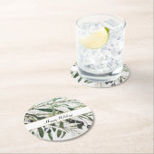  Olijfbijkantoor Prettige feestdagen Ronde Kartonnen Onderzetter (Insitu)