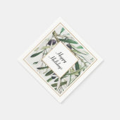  Olijfbijkantoor Prettige feestdagen Servet (Hoek)