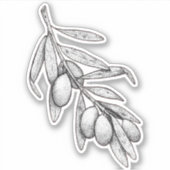 Olijfbijkantoor Sticker (Voorkant)