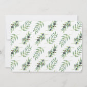 Olijfbijkantoor Vrijgezellenfeest Kaart (Achterkant)