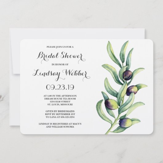 Olijfbijkantoor Vrijgezellenfeest Kaart (Voorkant)