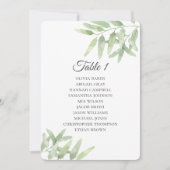 Olijfbijkantoren. Eenvoudige bruiloft-zitkaarten Kaart (Voorkant)