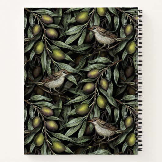 Olijfbijkantoren en Warblers Notitieboek (Achterkant)