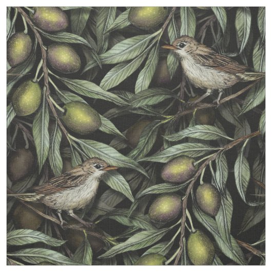 Olijfbijkantoren en Warblers Stof (Swatch)