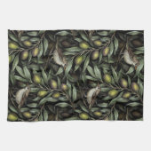 Olijfbijkantoren en Warblers Theedoek (Horizontaal)