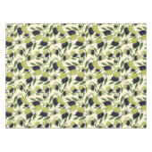 Olijfbijkantoren op Off White Leaves Olijves Green Tafelkleed (Voorkant (Horizontaal))