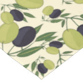 Olijfbijkantoren op Off White Leaves Olijves Green Tafelkleed (Gekanteld)