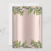 Olijfbijkantoren Roos Gold First Heilige Communie Kaart (Achterkant)